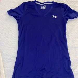 Under armor purple vneck
